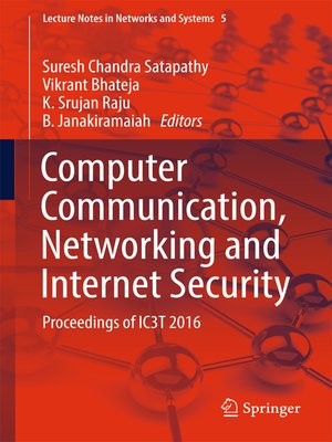 cover image of Computer Communication, Networking and Internet Security
